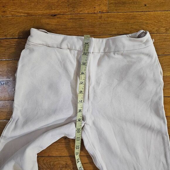 Sally Lapointe Trousers Wide Leg Cream Pants Size 4 - Picture 2 of 9